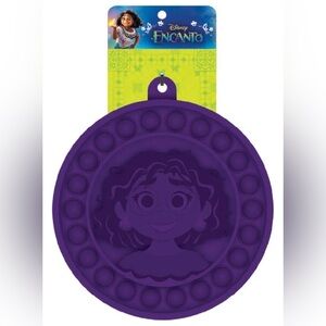 Disney Encanto Pop It Silicone Trivet or Sensory Fidget, Round Purple NWT